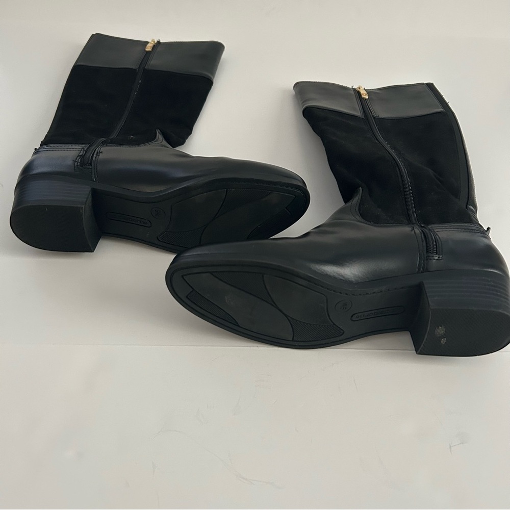 Liz Claiborne Black Riding Boots | Size 9 - Picture 4 of 7
